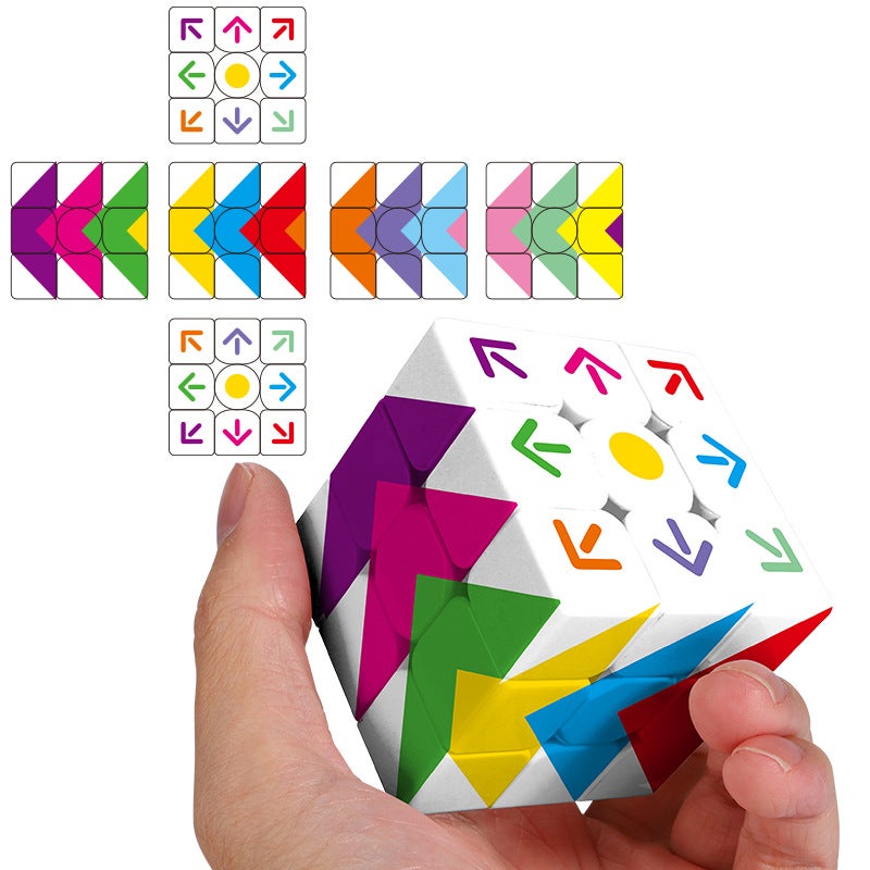 Uv Printed Personalized 3X3 Cube Square Network 3X3 Arrow 3X3 Tic-Tac-Toe Cube - Image 1